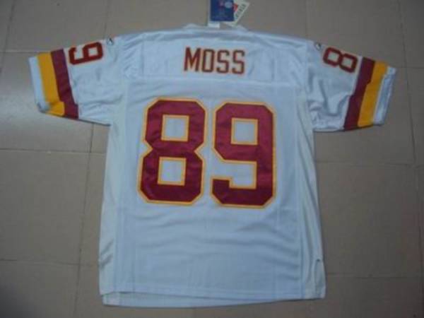 Redskins #89 Santana Moss Stitched White NFL Jersey