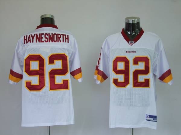 Redskins #92 Albert Haynesworth Stitched White NFL Jersey