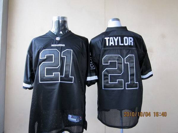 Redskins #21 Sean Taylor Black Shadow Stitched NFL Jersey