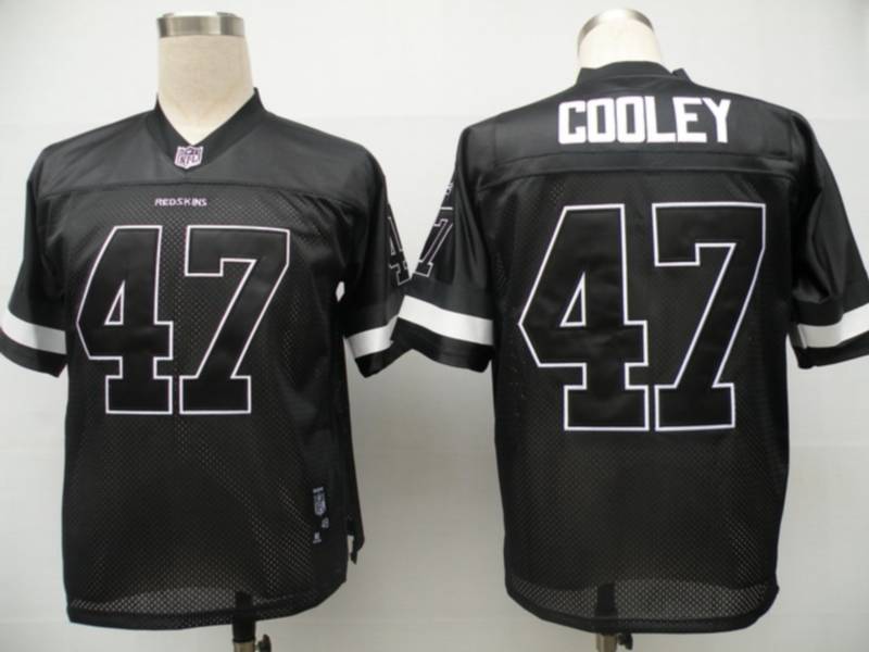 Redskins #47 Chris Cooley Black Shadow Stitched NFL Jersey