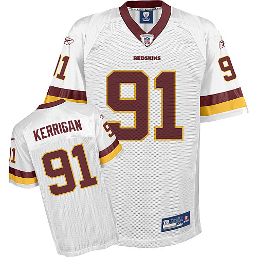 Redskins #91 Ryan Kerrigan White Stitched NFL Jersey