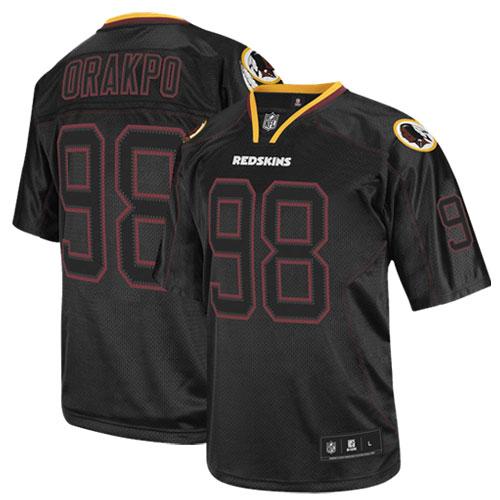 Redskins #98 Brian Orakpo Lights Out Black Stitched NFL Jersey