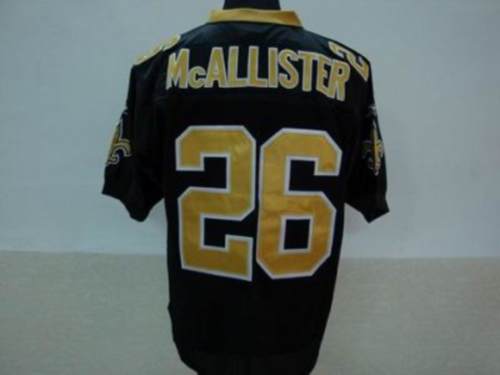 Saints #26 Deuce McAllister Black Stitched NFL Jersey