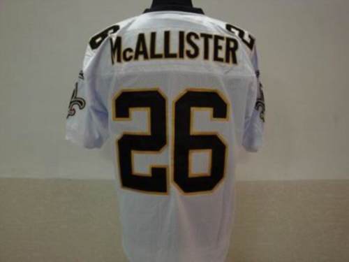 Saints #26 Deuce McAllister White Stitched NFL Jersey