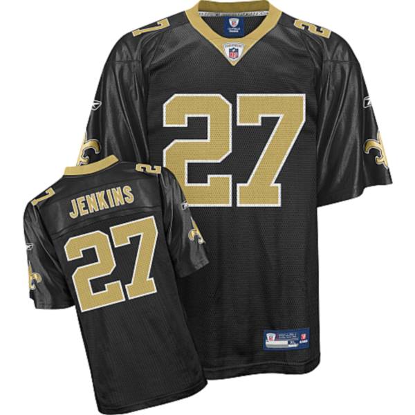 Saints #27 Malcolm Jenkins Black Stitched NFL Jersey