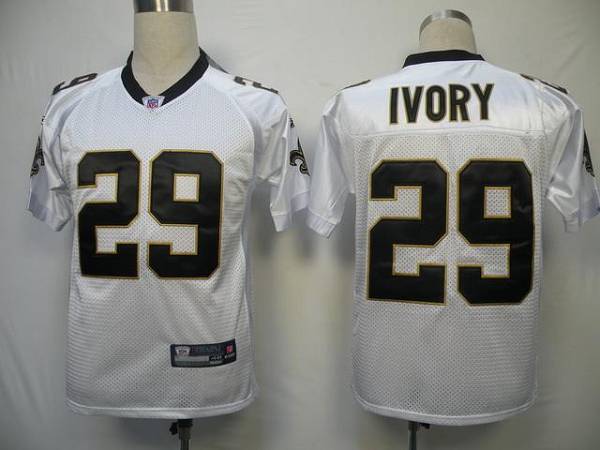 Saints #29 Christopher Ivory White Stitched NFL Jersey