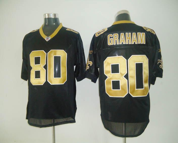 Saints #80 Jimmy Graham Black Stitched NFL Jersey