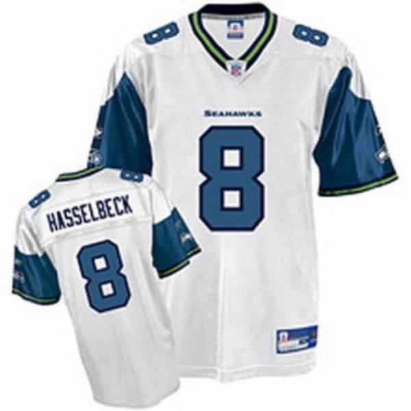 Seahawks Matt Hasselbeck #8 Stitched White NFL Jersey