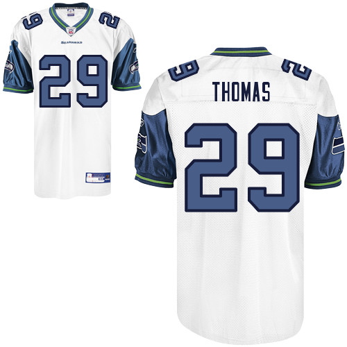 Seahawks #29 Earl Thomas White Stitched NFL Jersey