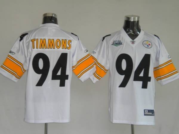 Steelers #94 Lawrence Timmons White Stitched NFL Jersey