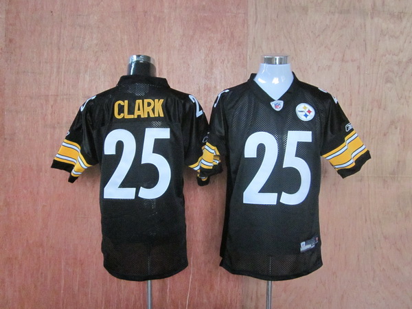 Steelers #25 Ryan Clark Black Stitched Throwback NFL Jersey