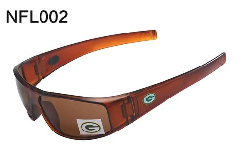 Green Bay Packers Logo Full Rim Polarized Sunglasses Burgundy