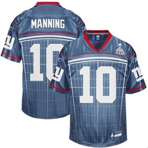 Giants #10 Eli Manning Grey Super Bowl XLVI Stitched NFL Jersey