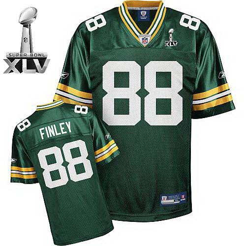 Packers #88 Jermichael Finley Green Super Bowl XLV Stitched NFL Jersey