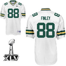 Packers #88 Jermichael Finley White Super Bowl XLV Stitched NFL Jersey