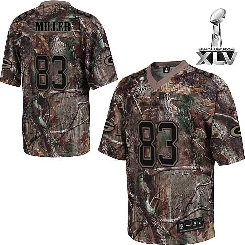 Steelers #83 Heath Miller Camouflage Realtree Super Bowl XLV Stitched NFL Jersey