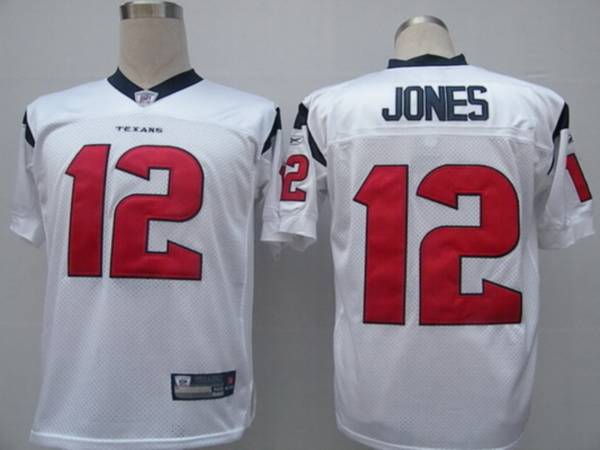 Texans #12 Jacoby Jones White Stitched NFL Jersey