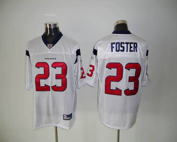 Texans #23 Arian Foster White Stitched NFL Jersey