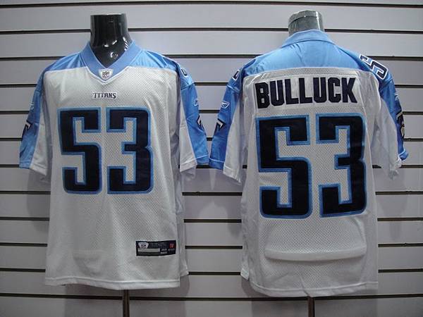 Titans #53 Keith Bulluck Stitched White NFL Jersey