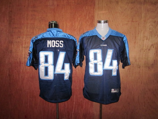 Titans #84 Randy Moss Stitched Dark Blue NFL Jersey