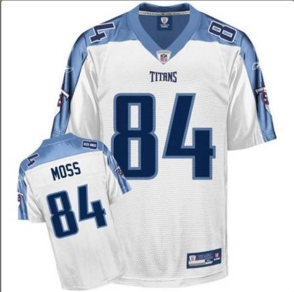 Titans #84 Randy Moss Stitched White NFL Jersey