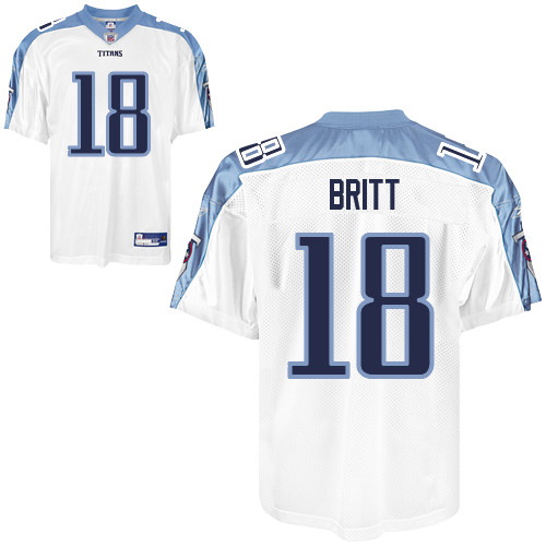 Titans #18 Kenny Britt Stitched White NFL Jersey
