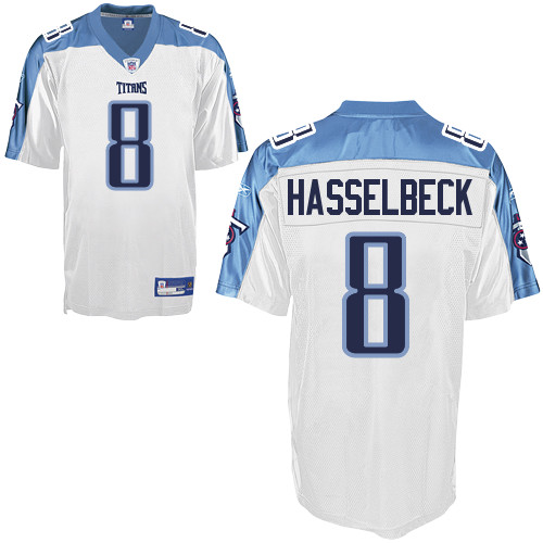 Titans #8 Matt Hasselbeck White Stitched NFL Jersey