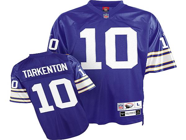 Mitchell&Ness Vikings #10 Fran Tarkenton Purple Stitched Throwback NFL Jersey