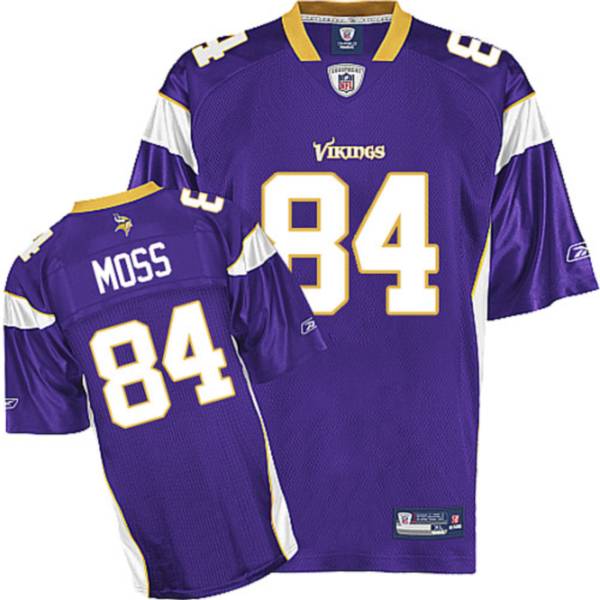 Vikings #84 Randy Moss Purple Stitched NFL Jersey