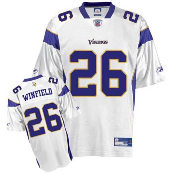 Vikings #26 Antoine Winfield White Stitched NFL Jersey