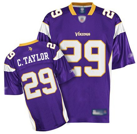 Vikings #29 Chester Taylor Purple Stitched NFL Jerseys