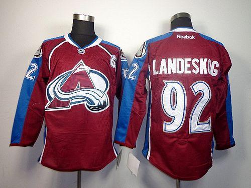 Avalanche #92 Gabriel Landeskog Red Home Stitched NHL Jersey
