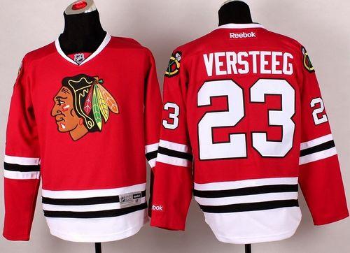Blackhawks #23 Kris Versteeg Red Stitched NHL Jersey