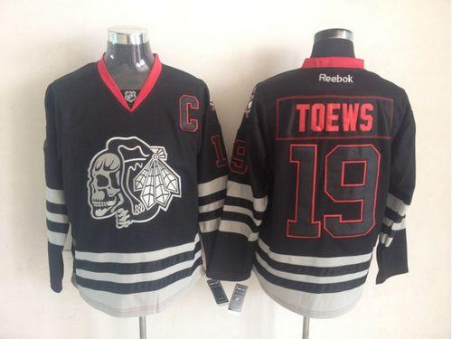 Blackhawks #19 Jonathan Toews New Black Ice Stitched NHL Jersey