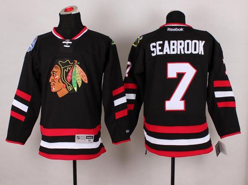 Blackhawks #7 Brent Seabrook Black 2014 Stadium Series Stitched NHL Jersey