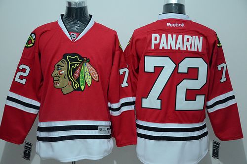 Blackhawks #72 Artemi Panarin Red Stitched NHL Jersey