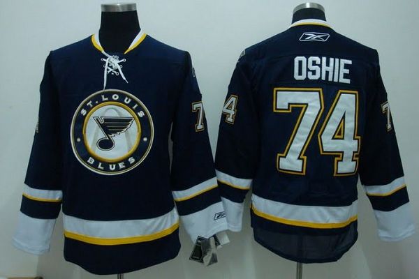 Blues #74 Tj Oshie Stitched Blue NHL Jersey