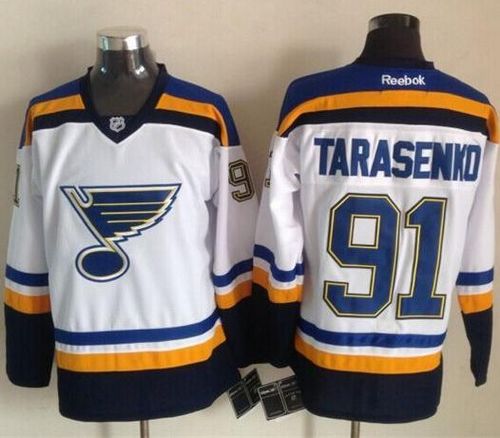 Blues #91 Vladimir Tarasenko White Stitched NHL Jersey