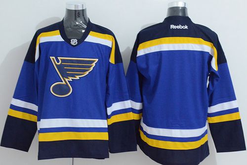 Blues Blank Light Blue Home Stitched NHL Jersey