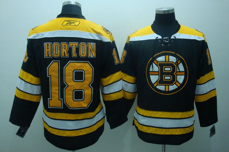 Bruins #18 Horton Stitched Black NHL Jersey