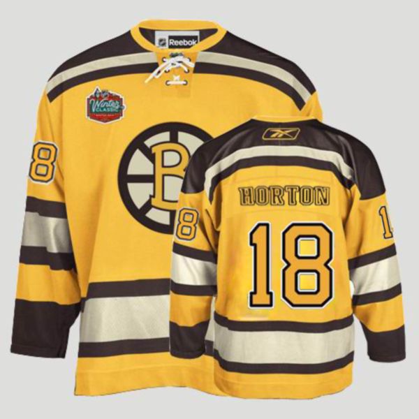 Bruins Chris Horton #18 Stitched Yellow Winter Classic NHL Jersey