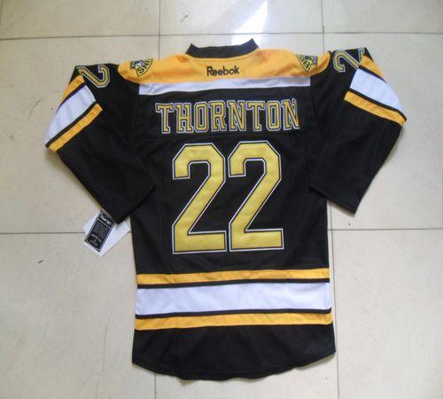Bruins #22 Shawn Thornton Black Home Stitched NHL Jersey