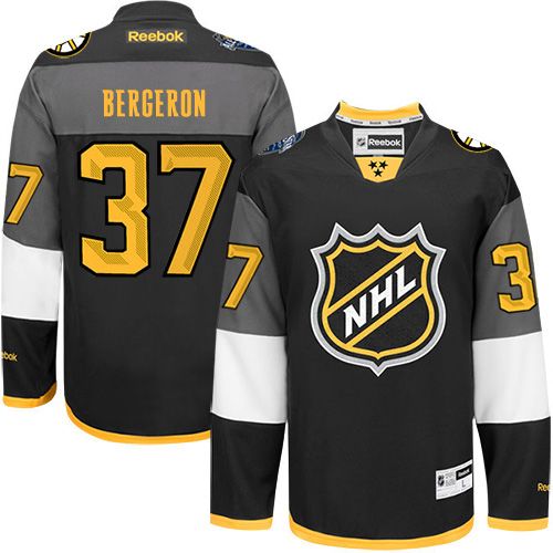 Bruins #37 Patrice Bergeron Black 2016 All Star Stitched NHL Jersey