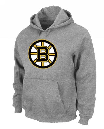 NHL Boston Bruins Big & Tall Logo Pullover Hoodie Grey