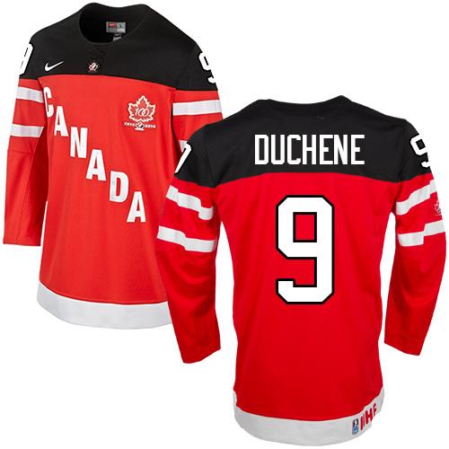 Olympic CA. #9 Matt Duchene Red 100th Anniversary Stitched NHL Jersey