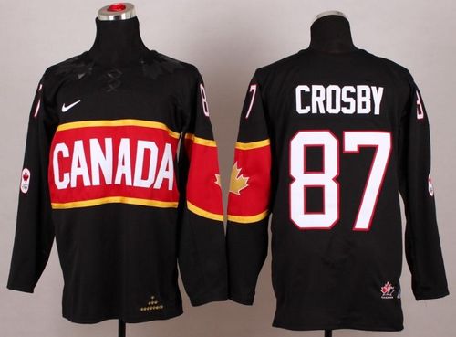 Olympic 2014 CA. #87 Sidney Crosby Black Stitched NHL Jersey