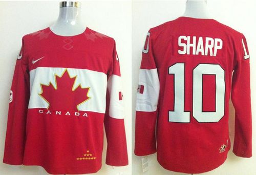 Olympic 2014 CA. #10 Patrick Sharp Red Stitched NHL Jersey