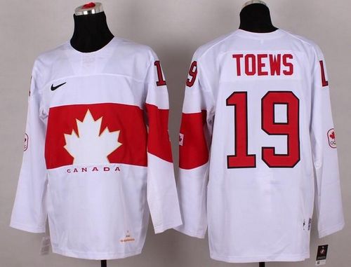 Olympic 2014 CA. #19 Jonathan Toews White Stitched NHL Jersey