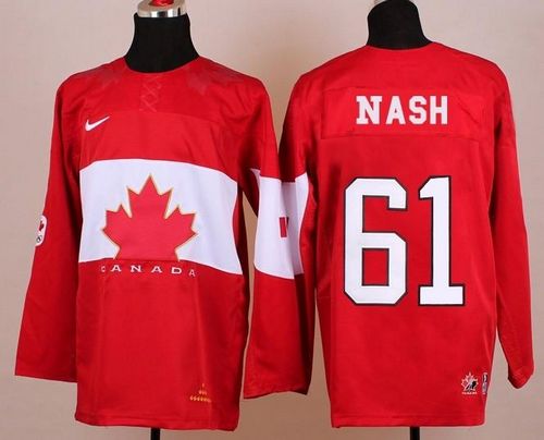 Olympic 2014 CA. #61 Rick Nash Red Stitched NHL Jersey