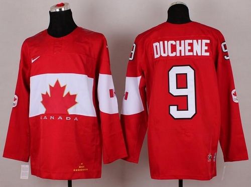 Olympic 2014 CA. #9 Matt Duchene Red Stitched NHL Jersey